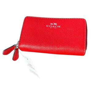 NWT Coach Mini Double Zip Wallet Coin Purse